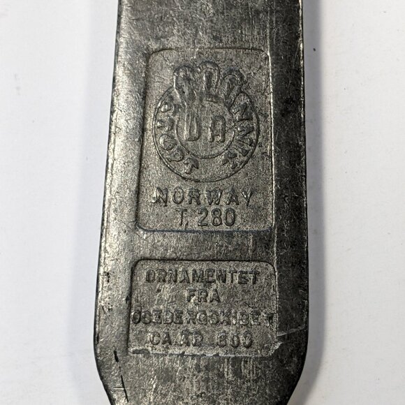 Norway Artist David Anderson Salad Fork Spoon Cast Pewter Oseberg Ship inspired - Picture 12 of 13